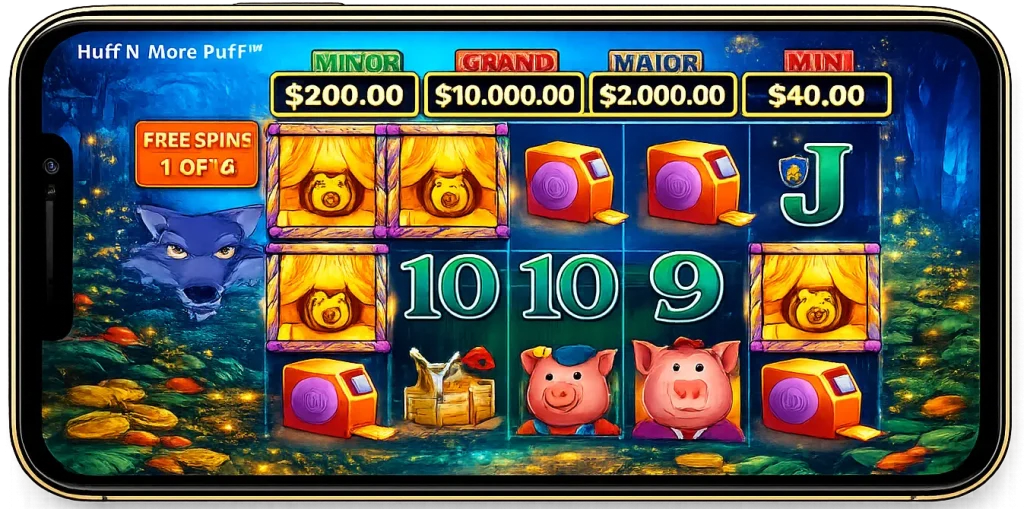Huff and Puff Slot App
